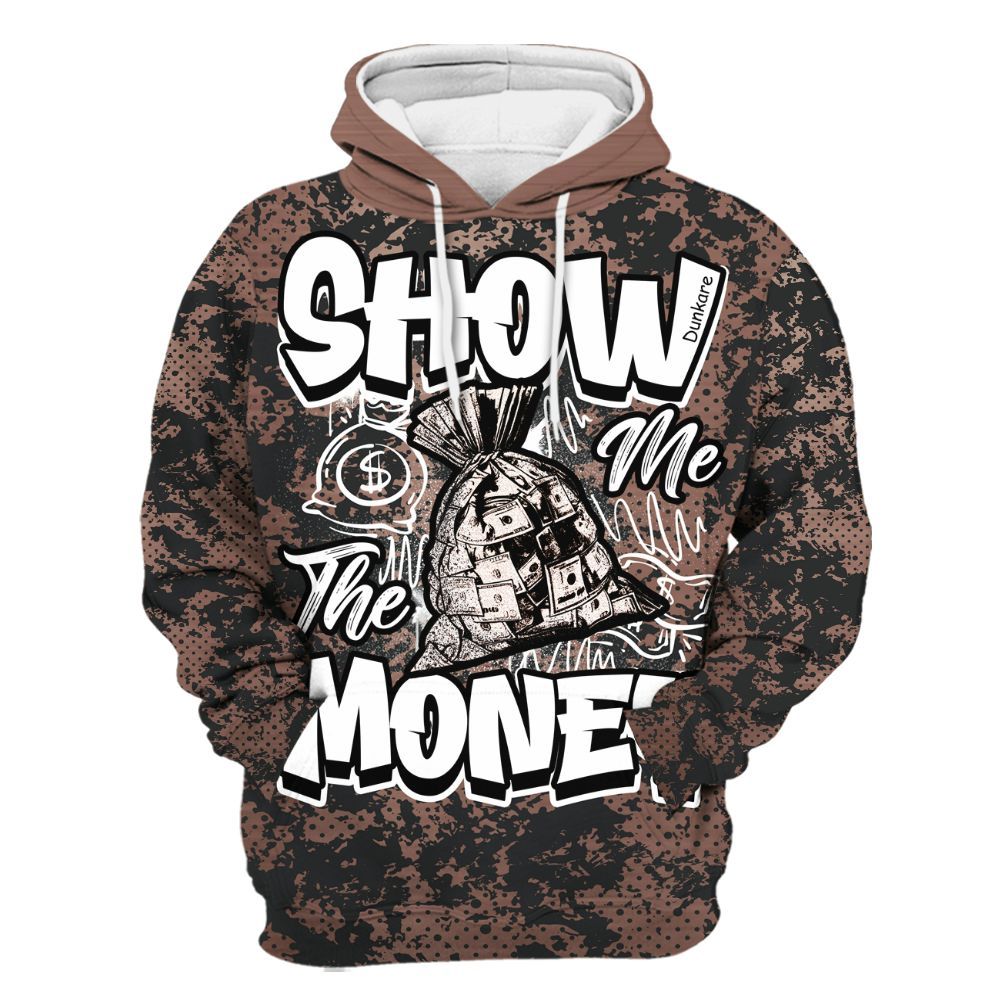 Hoodie To Match KD 4 Christmas - Show Me The Money Retro All Over Print