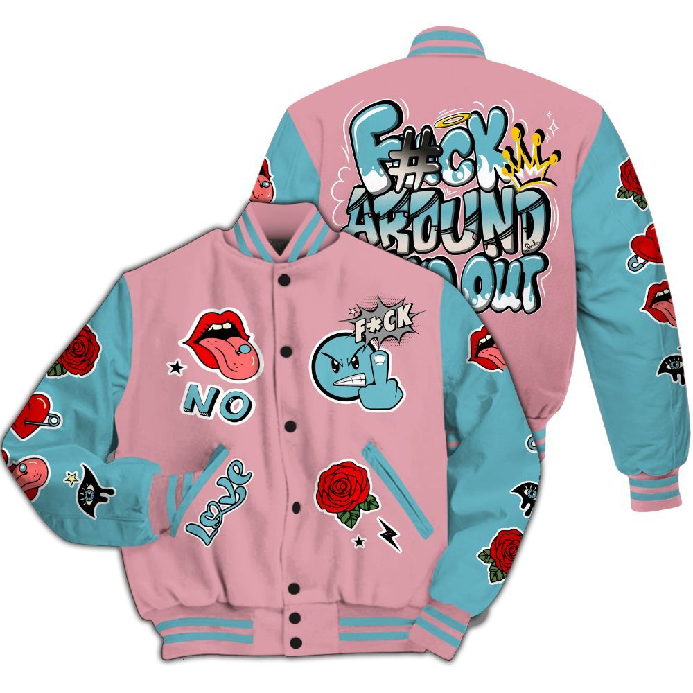 Varsity Jacket To Match Doernbecher 6s - FK Around Find Out All Over Print