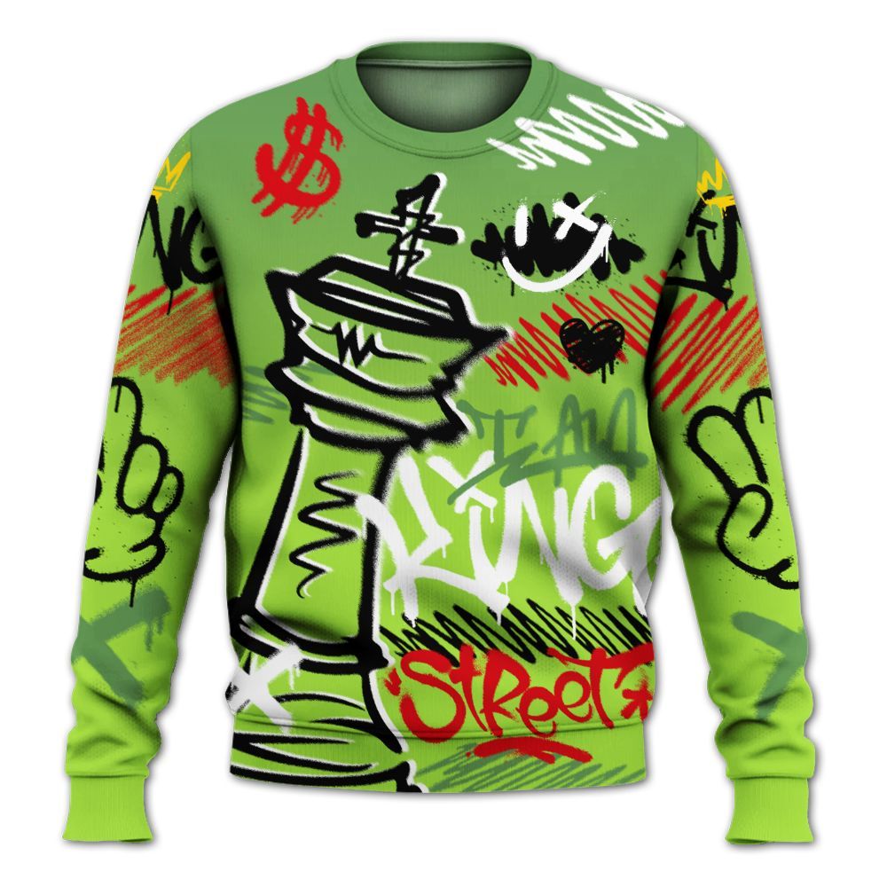 Sweatshirt To Match Kobe 6 SE Grinch - Street King Chess Streetwear All Over Print