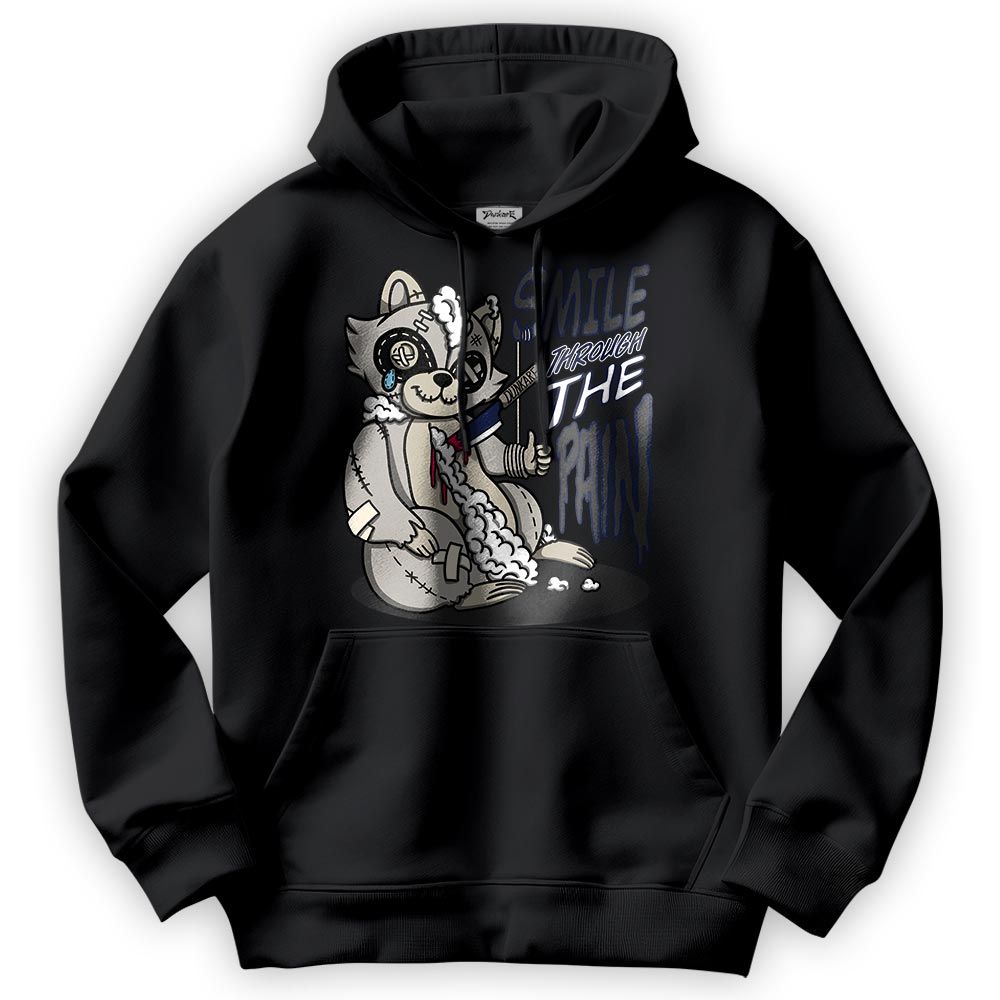 Sweatshirt To Match SE Sail Summer 5s Hoodie - Smile Through The Pain Raccoon Hoodie 0405 DNY