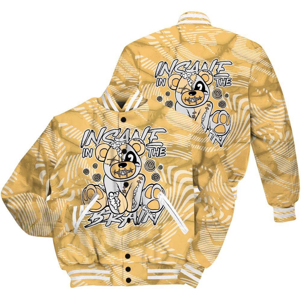 Varsity Jacket To Match Craft Paris 6s Shirt - Insanes Bear Fume All Over Print