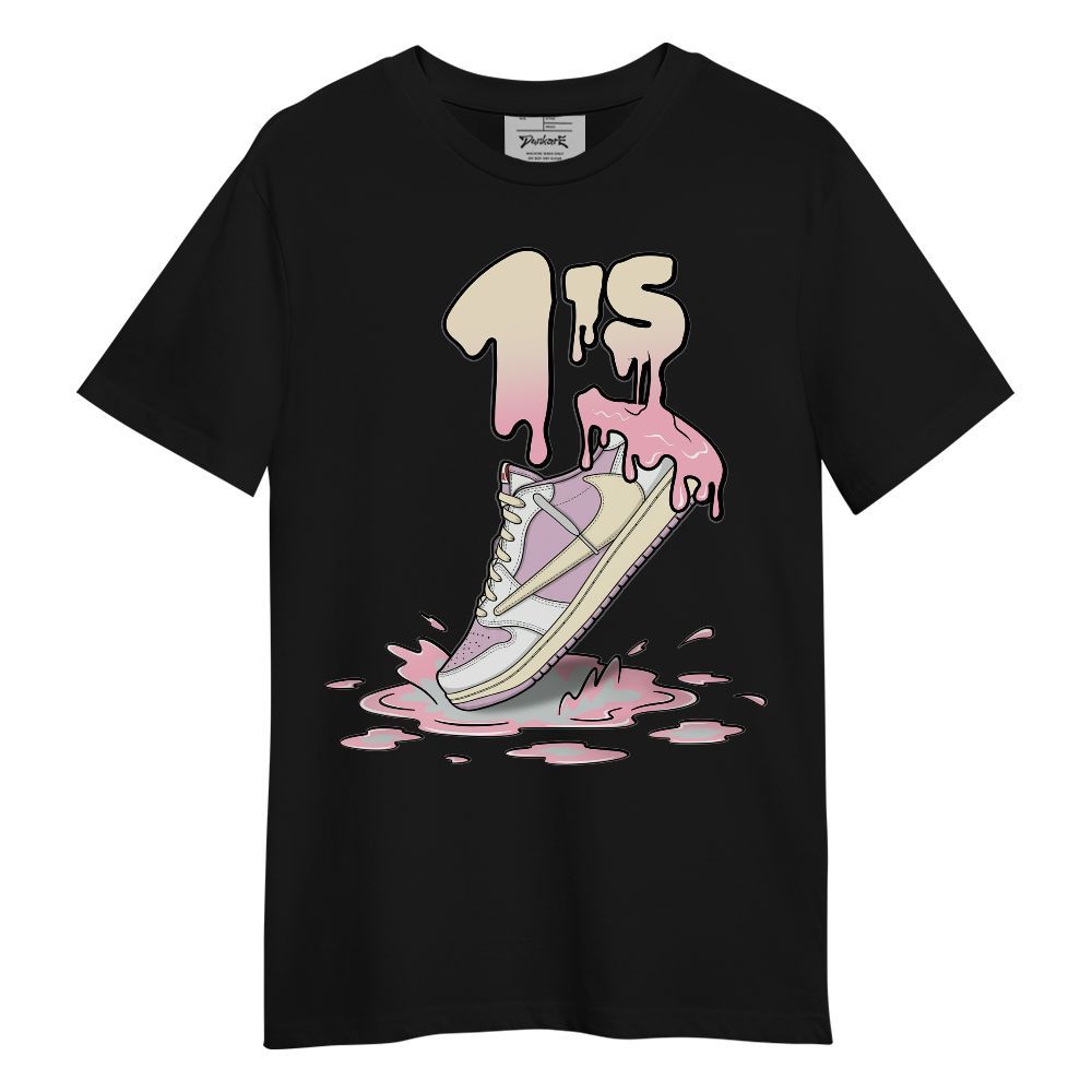 Shirt To Match Low OG Shy Pink 1s - Sneaker Sludges Drip Graphic
