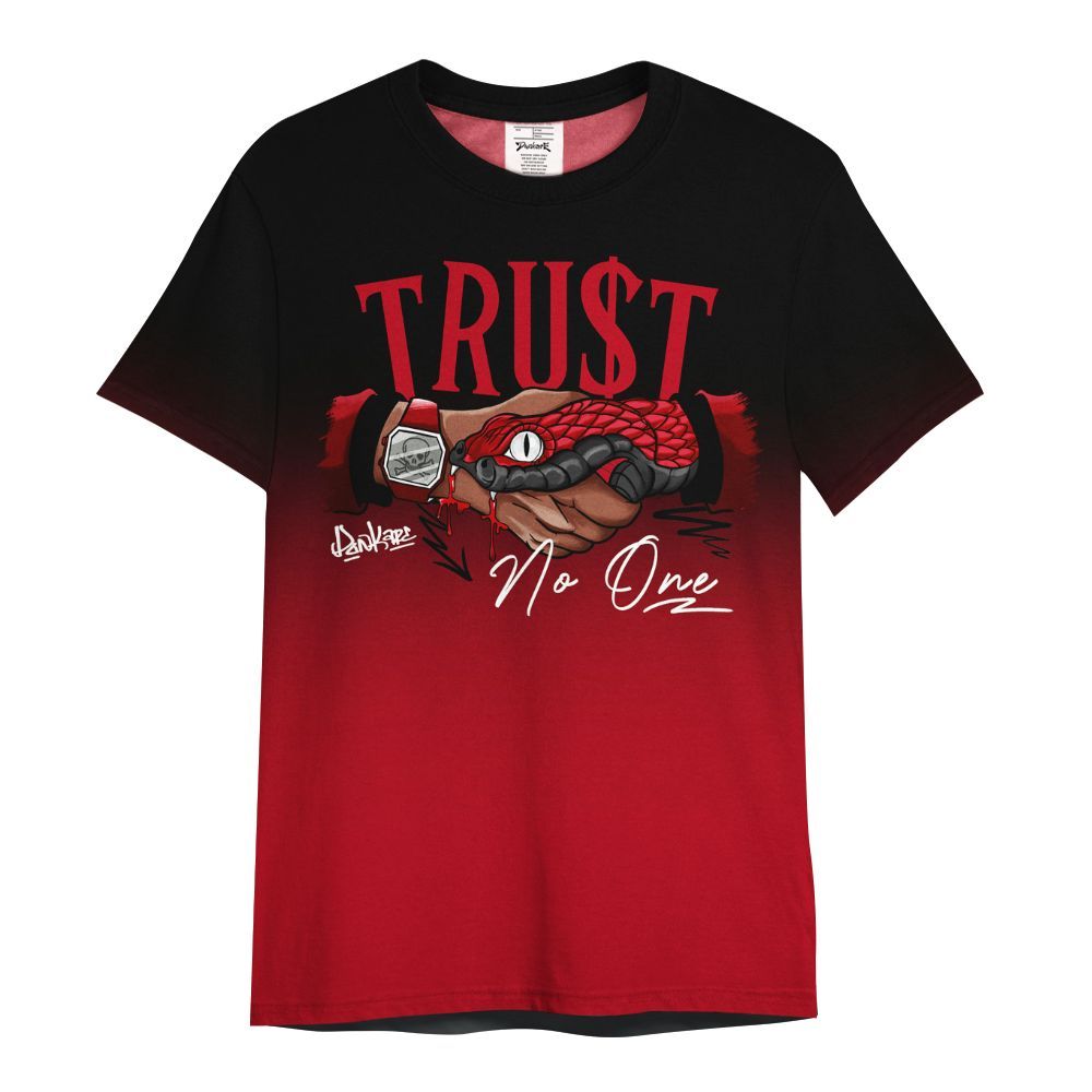 Shirt To Match Bred Velvet 11s - Trust No One Drip Graphic All Over Print