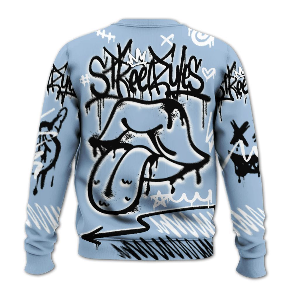 Sweatshirt To Match High University Blue 1s - Break Rules Streetwear All Over Print