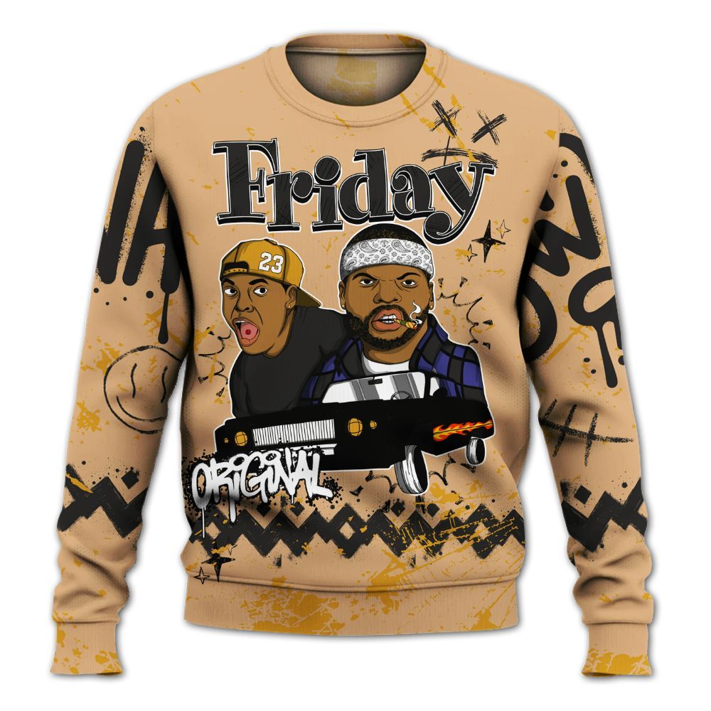 Sweatshirt To Match SE Afrobeats 7s - Friday Sneaker Crayon All Over Print
