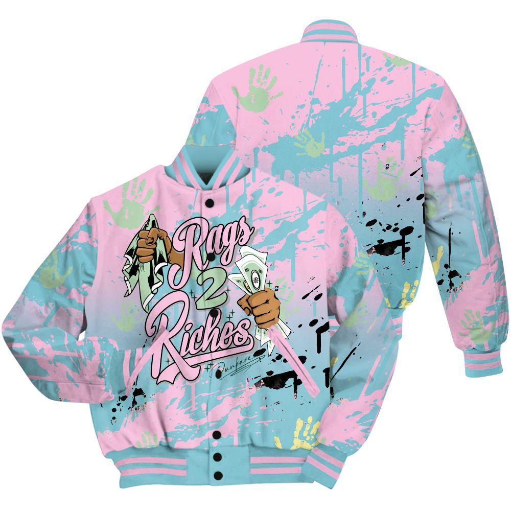 Varsity Jacket To Match SB Dunk Low Visty Shirt, Rag 2 Riches All Over Print