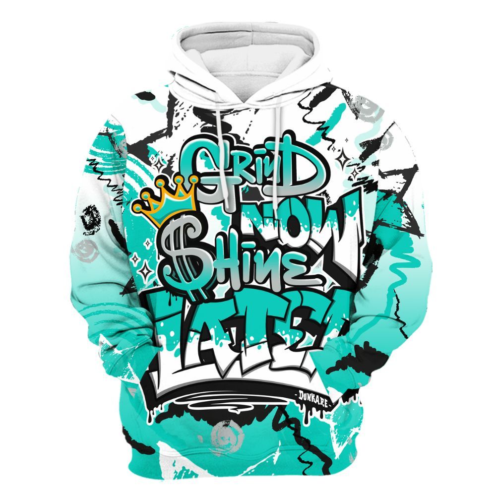 Hoodie To Match Air Max 95 Dark Tiffany - Grind Shine Later Drip All Over Print