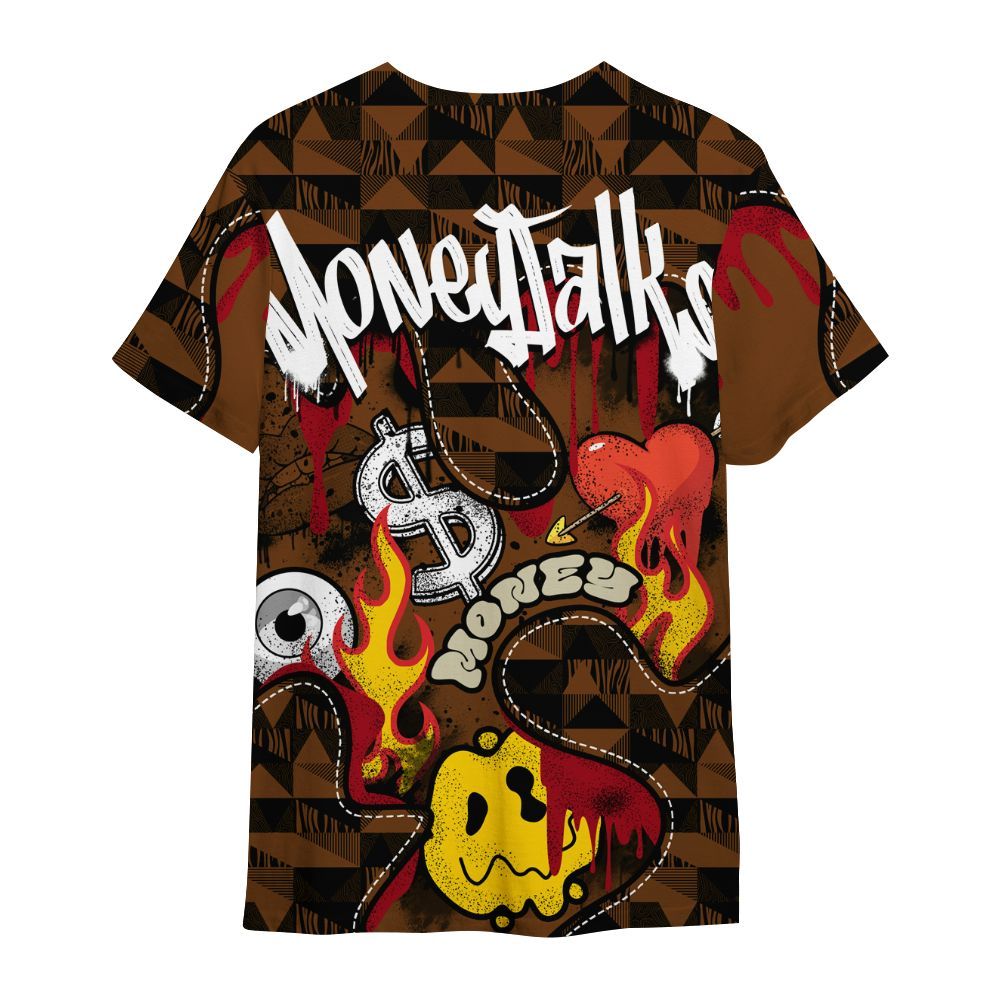 Shirt To Match Archaeo Brown 5s - 23 Smile Burning Heart All Over Print