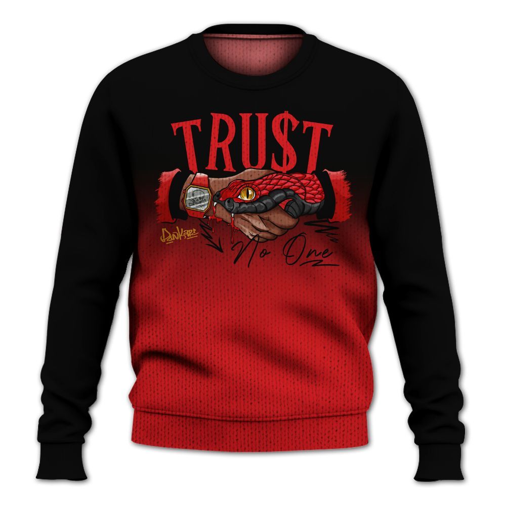 Knitted Sweater To Match Scoot Zeros Retro Portland - Snake Trust No One Drip