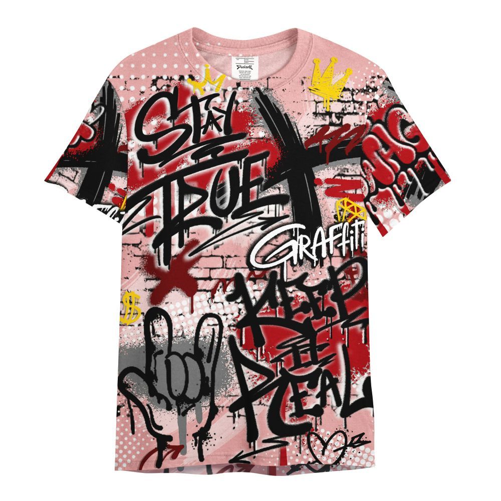 Shirt To Match Low Valentines Day 1s - True It Real Graffiti Streetwear All Over Print