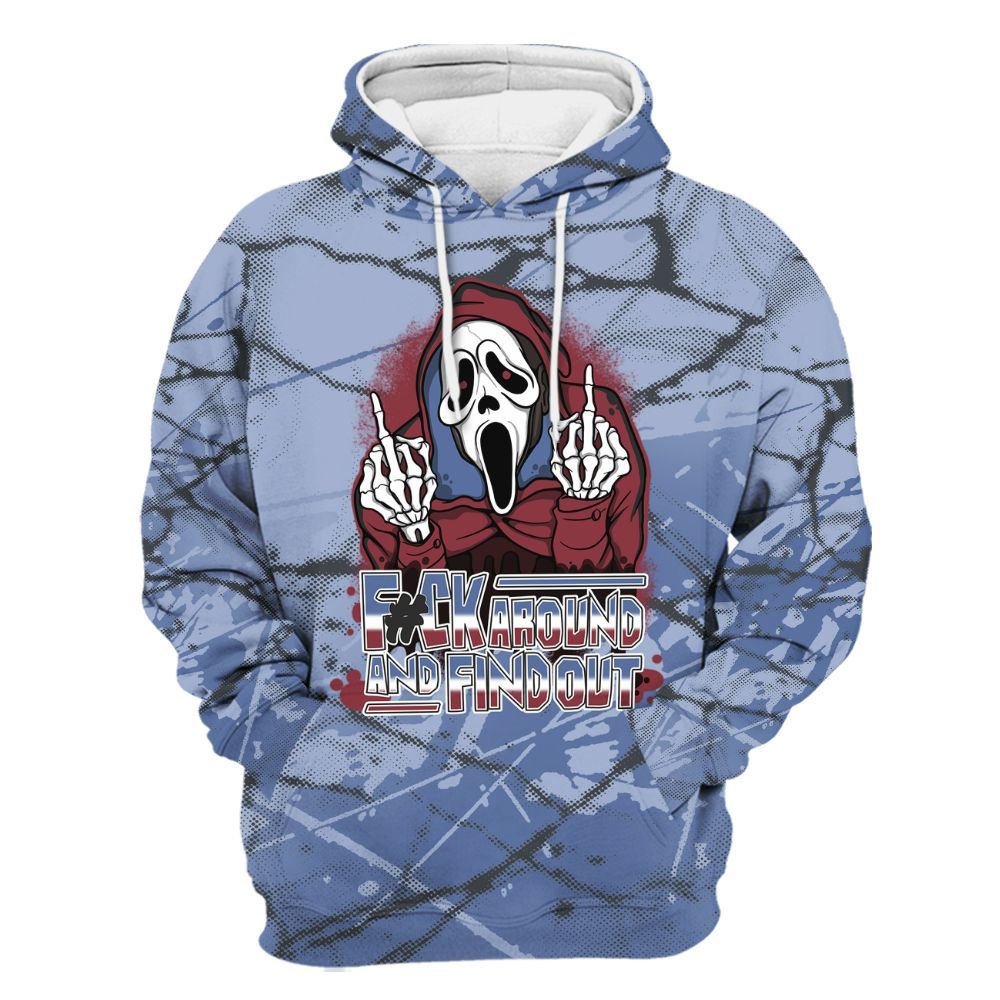 Hoodie To Match Black Metallic 5s - F#CK And Find Out Graphic All Over Print