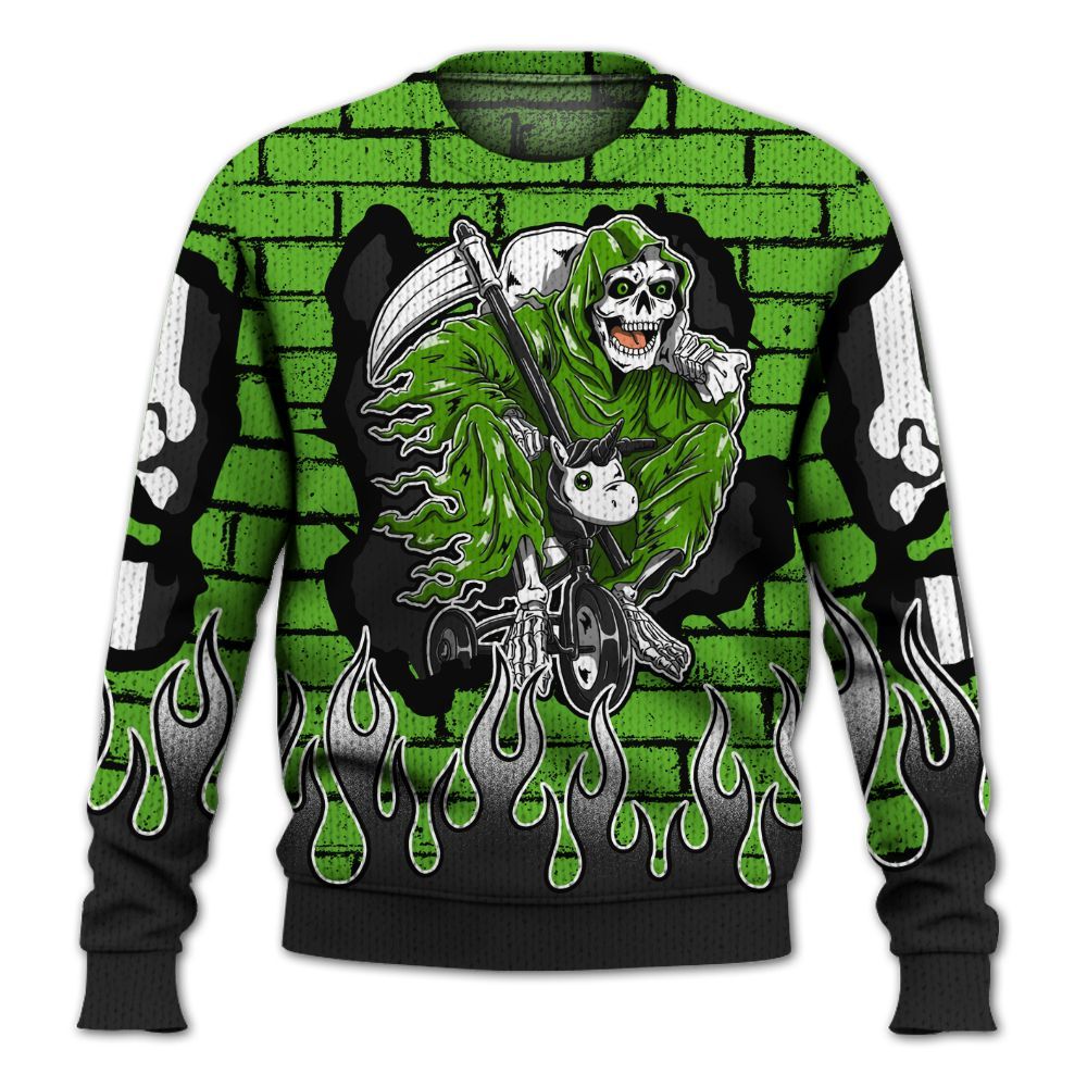 Knitted Sweater To Match Air Foamposite One Volt - Self Make Skeleton Crashed