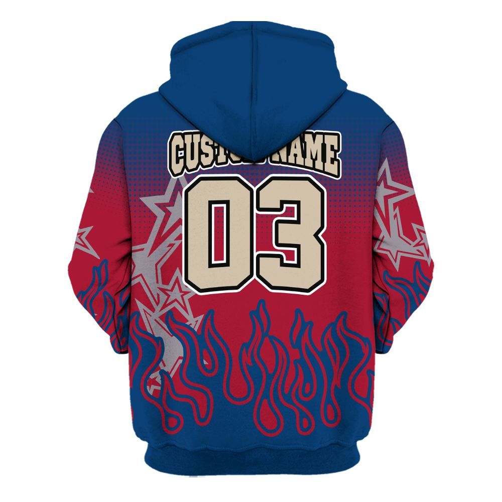 Hoodie To Match Rare Air 4s - Allen Answer Unique Fire Custom Name All Over Print