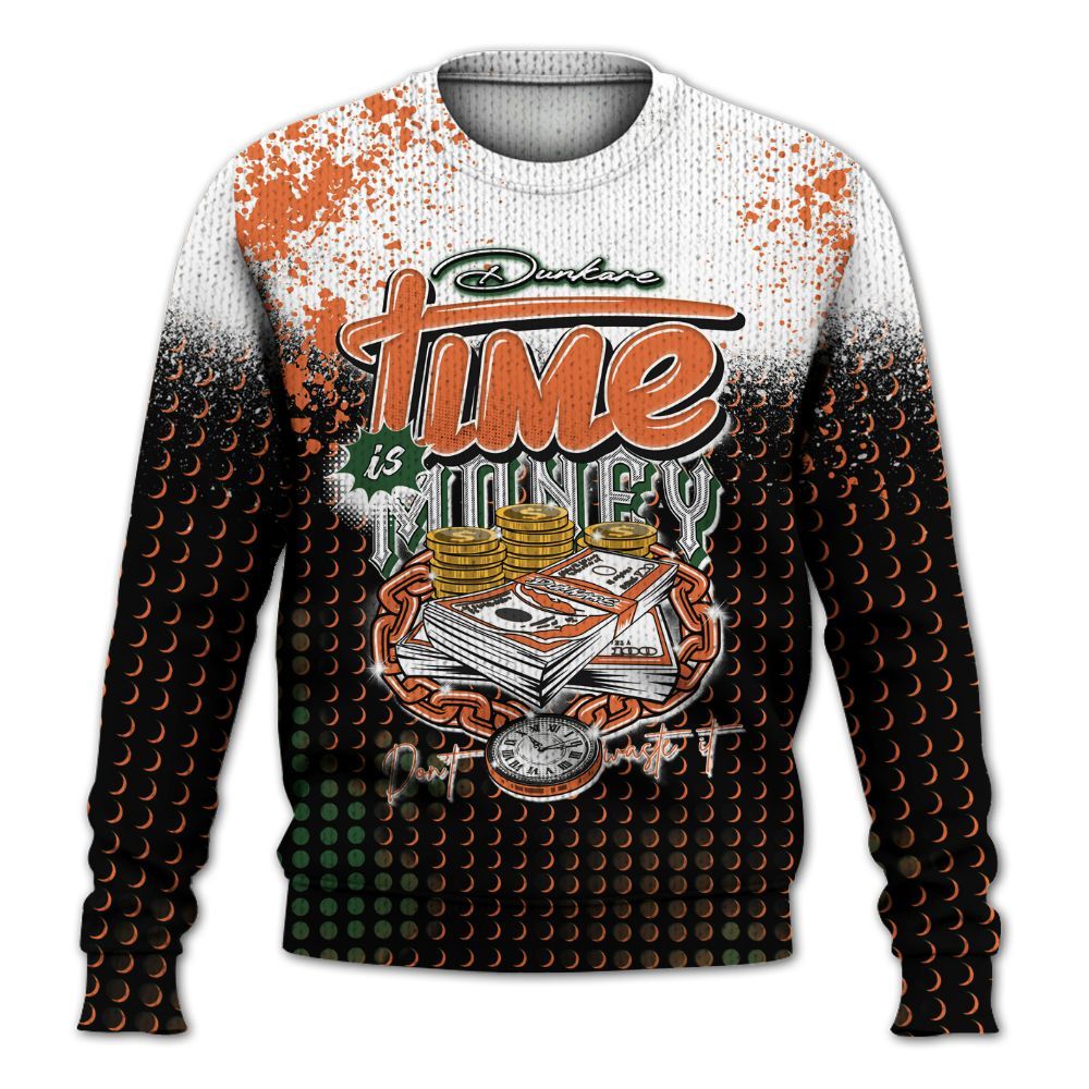 Knitted Sweater To Match Low Miami 5s - Halftone Time Is Money