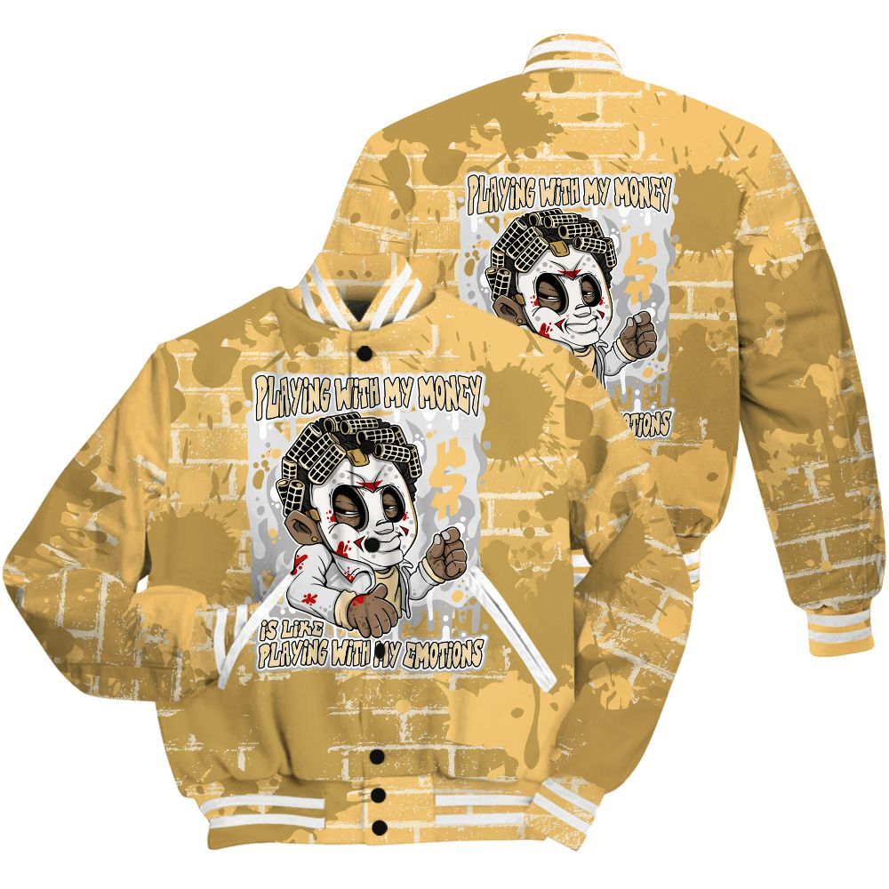 Varsity Jacket To Match Craft Paris 6s Shirt - Playing With My Money Graphic Halloween All Over Print