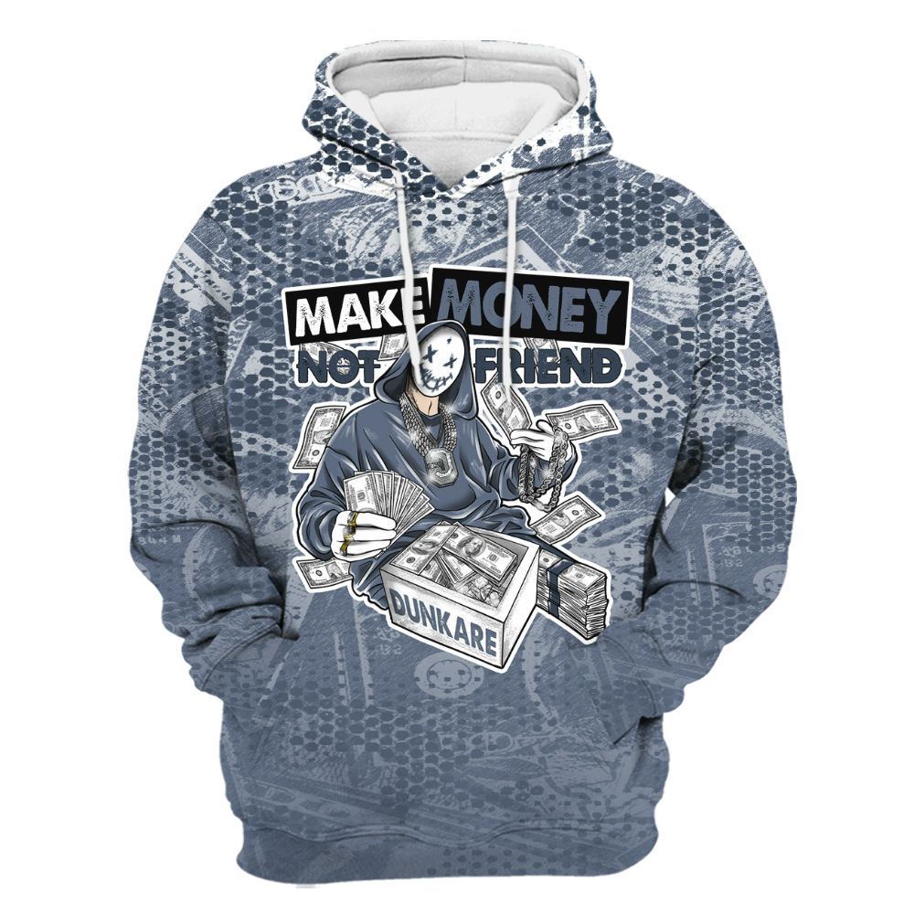 Hoodie To Match Low Diffused Blue 11s - Make Moneys Unique All Over Print