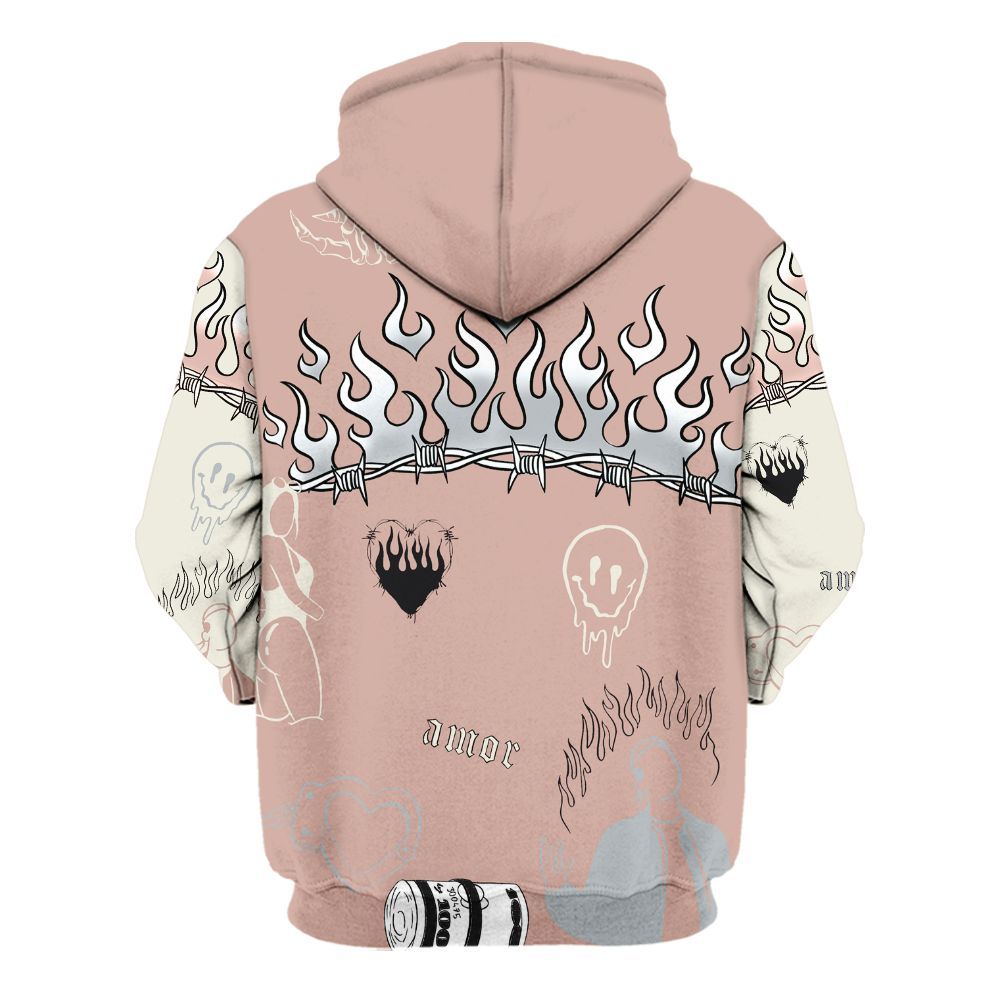 Hoodie To Match Air Force Low 1 Arctic Orange - Snake Trust No One All Over Print