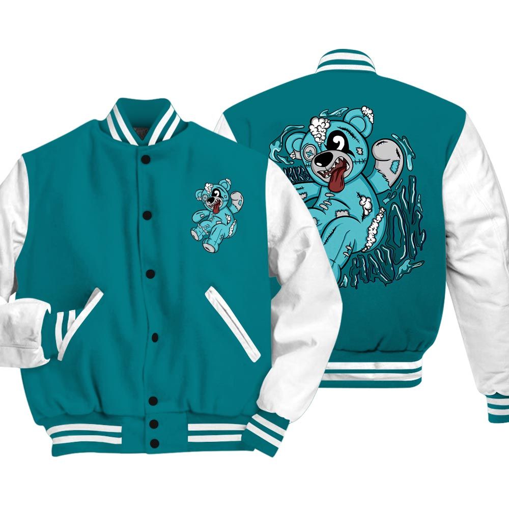 Varsity Jacket To Match Oxidized Green 4s Vasity Jacket - Havok Bear Vasity Jacket Unisex