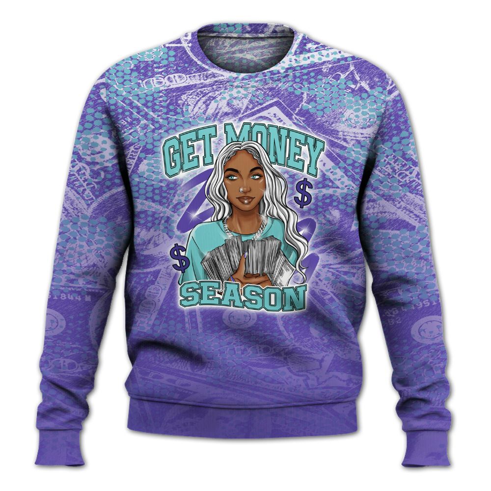 Sweatshirt To Match Low Hornets 1s - Get Moneys Season Banknote All Over Print