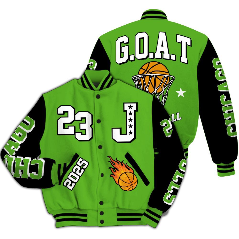 Varsity Jacket To Match Air Foamposite One Volt - Chicago 23 Basketball All Over Print