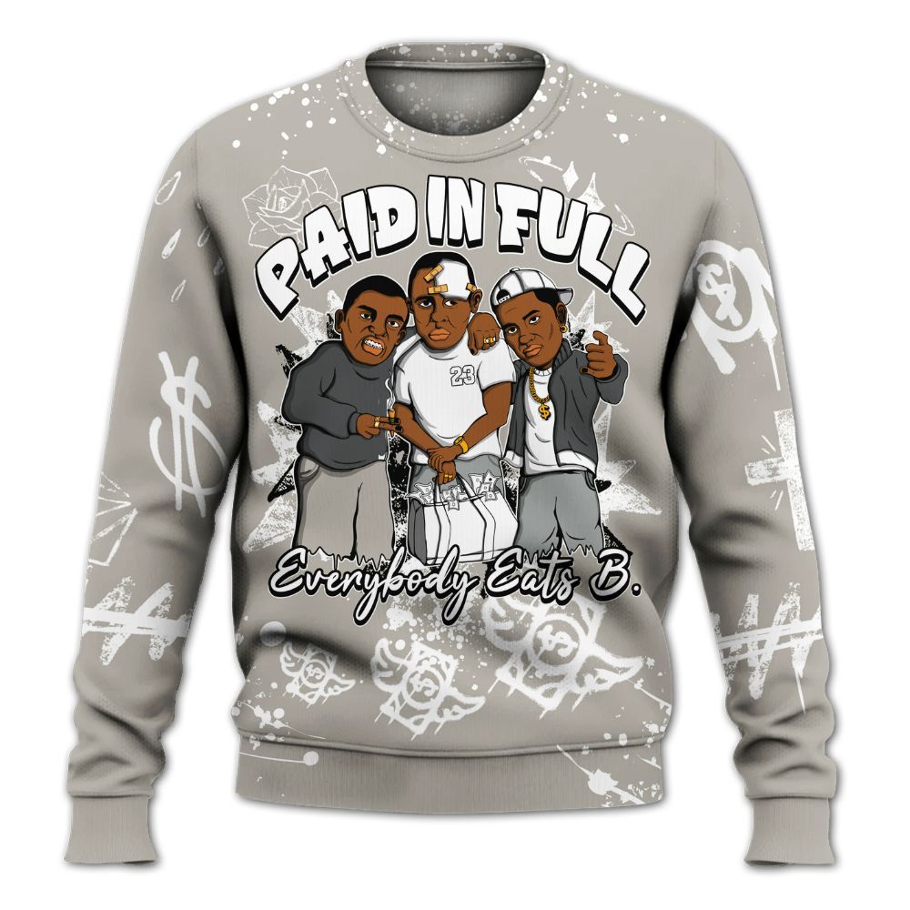 Sweatshirt To Match Dunk Low Appears Oreo - Everybody Paid In Full Crayon All Over Print