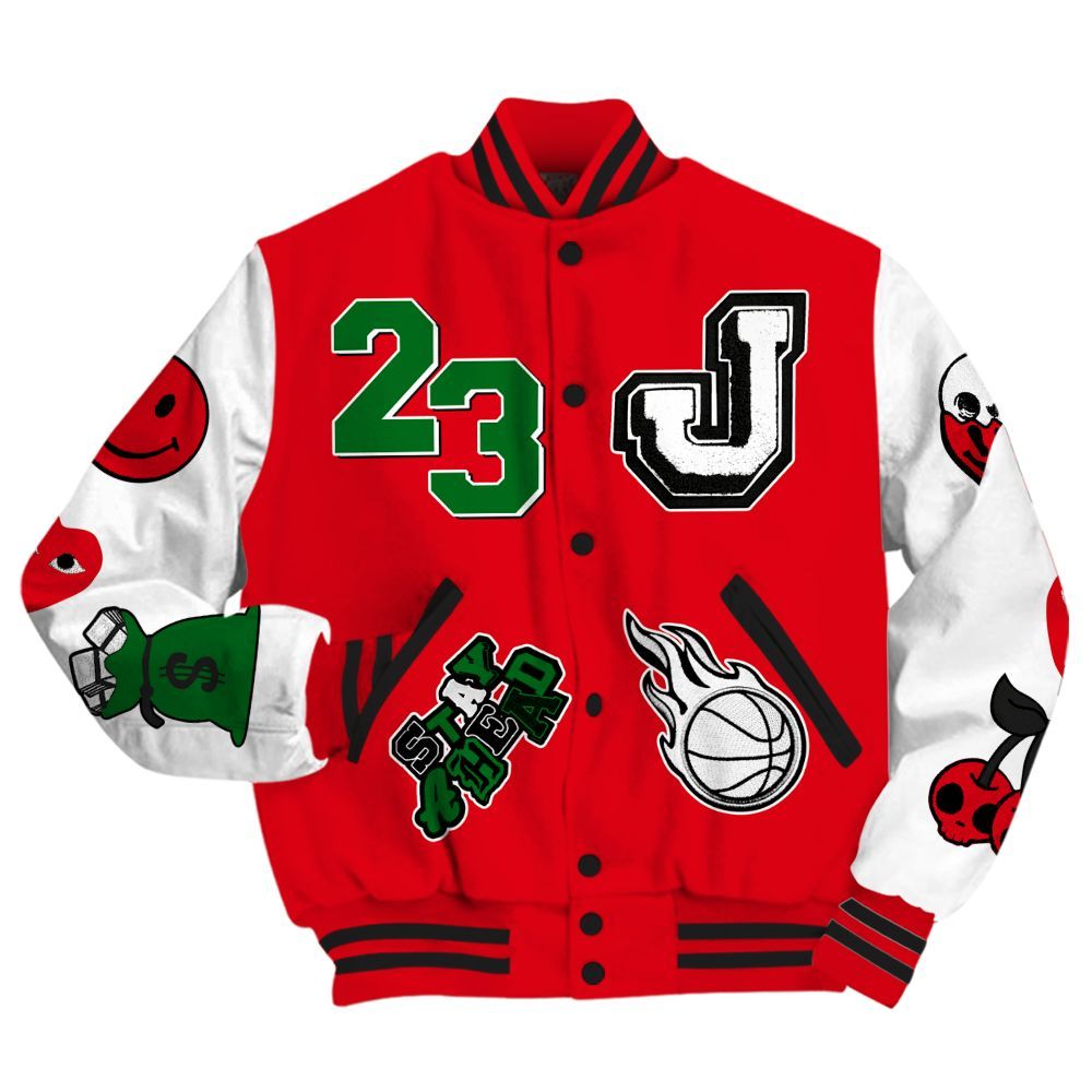 Varsity Jacket To Match Chicago 13s - Hustles Money Number 23 All Over Print