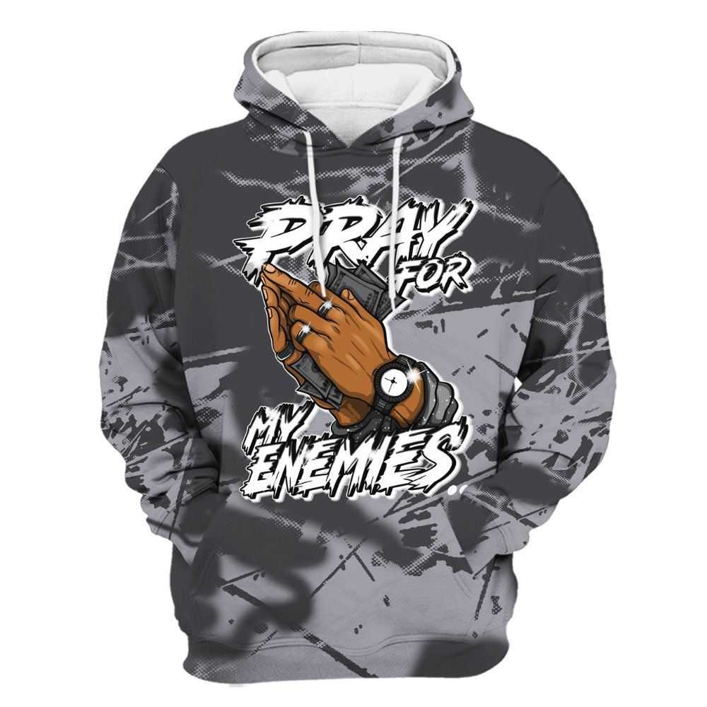 Hoodie To Match Fear 4s - Prayed For Enemies Graphic All Over Print