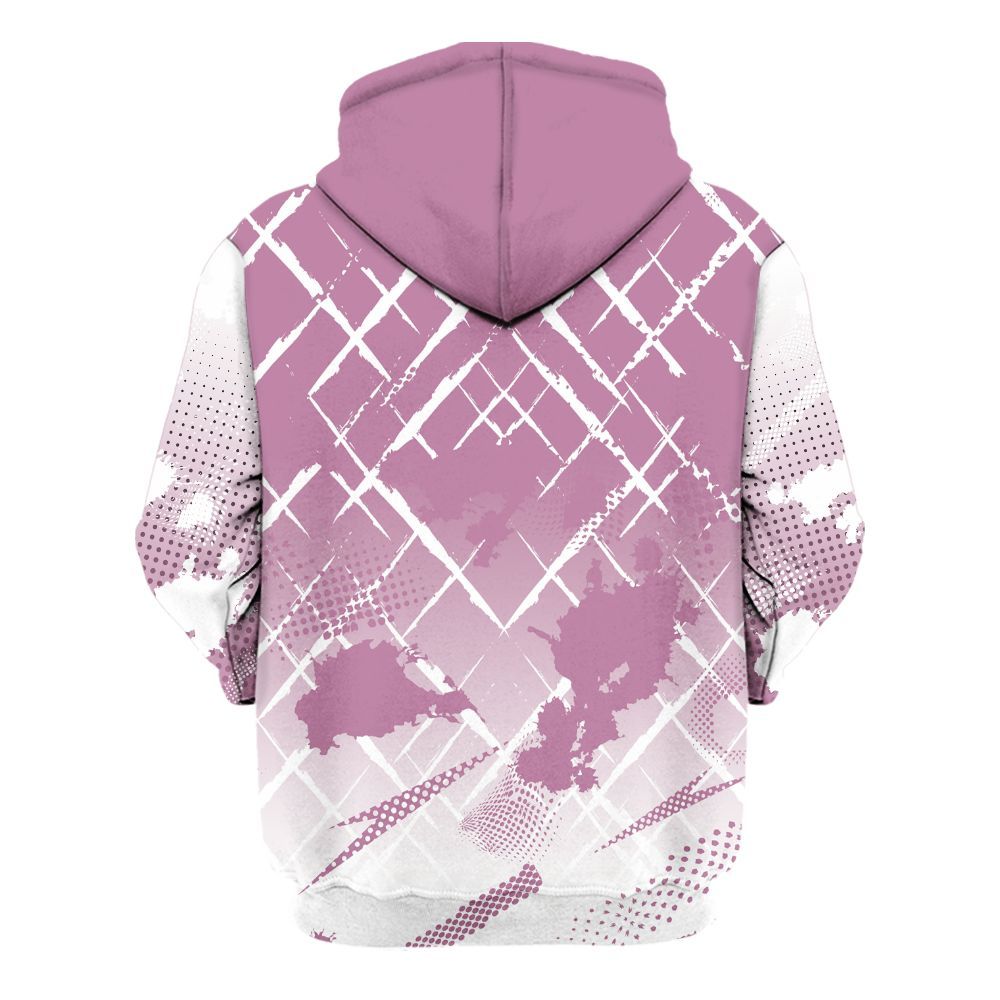 Hoodie To Match Neutral Grey Black White Orchid 4s - Halftone Stand Business Dripping All Over Print