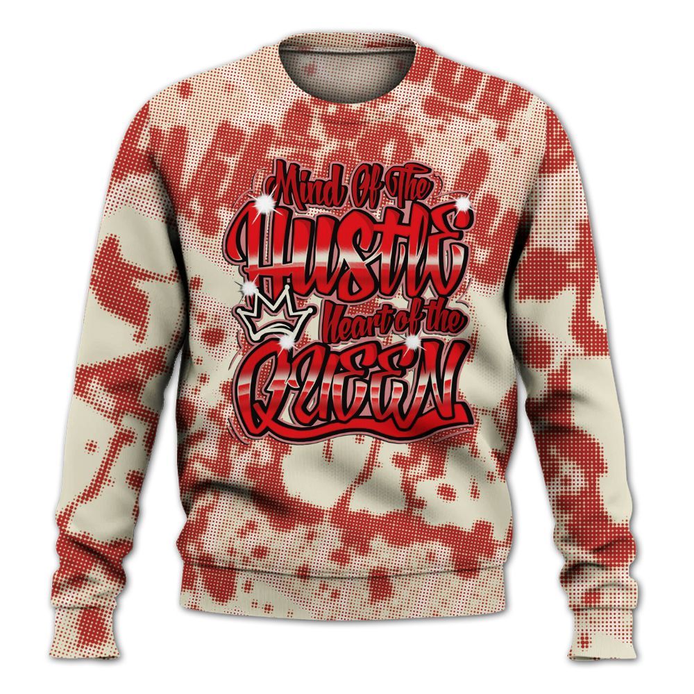 Sweatshirt To Match Cement Grey 3s - Hustles Heart Queens Street All Over Print