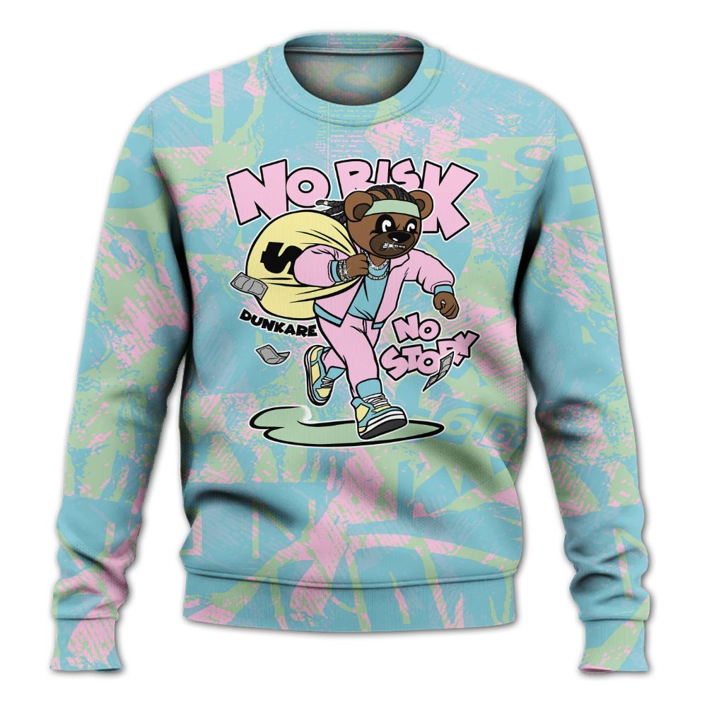 Sweatshirt To Match SB Dunk Low Visty - Certain Bear Abstract Graffiti All Over Print