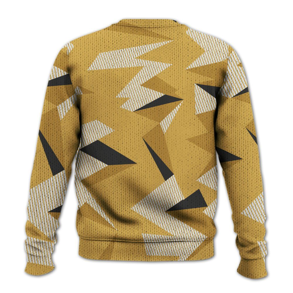 Knitted Sweater To Match Retro Light Ginger 14s - Geometric Camouflage Pattern