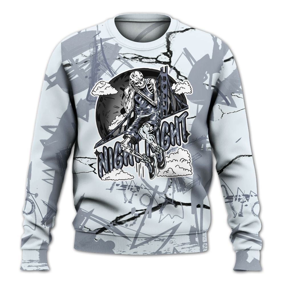 Sweatshirt To Match Air Foamposite Jin Kazama - Seeya Skeleton Messyz All Over Print