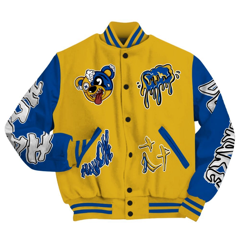 Varsity Jacket To Match High Laney 1s - Havok Bear All Over Print