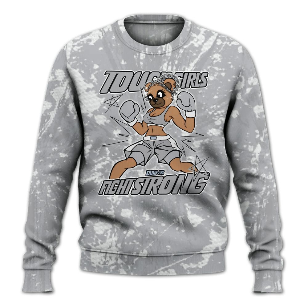 Sweatshirt To Match Low OG Wolf Grey 1s - Gritty Girls Bear Luxury All Over Print