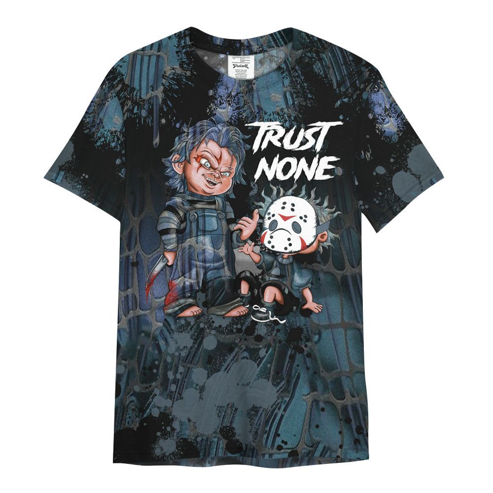 Shirt To Match Air Foamposite Kazuya Mishima - Trust No One Scary All Over Print