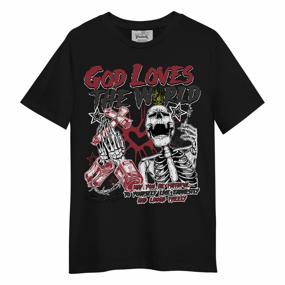Shirt To Match Black Toe 14s - God Loves The World Unisex Shirt