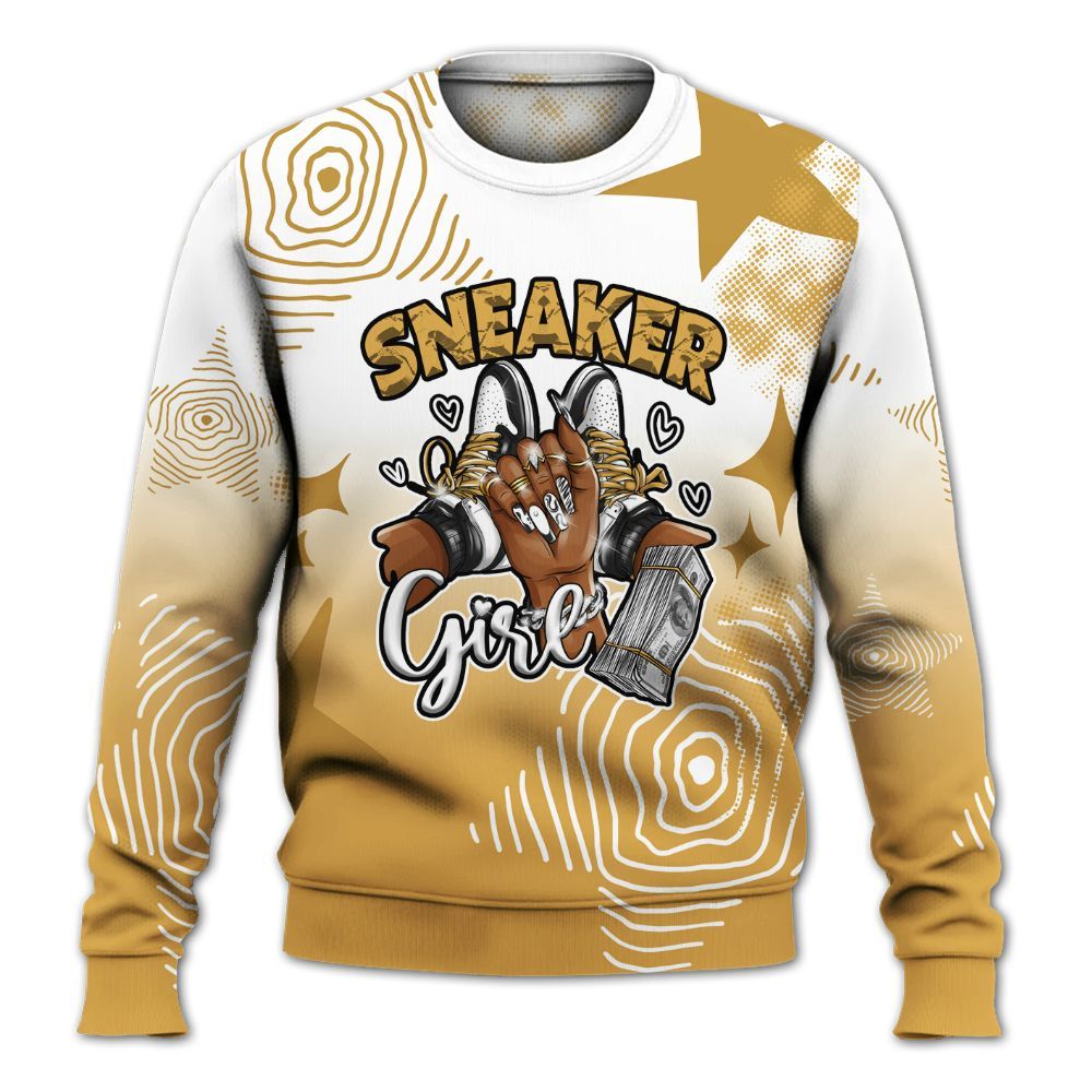 Sweatshirt To Match Low OG Rookie Of The Year 1s - Sneakerz Girlz Unique Starz All Over Print