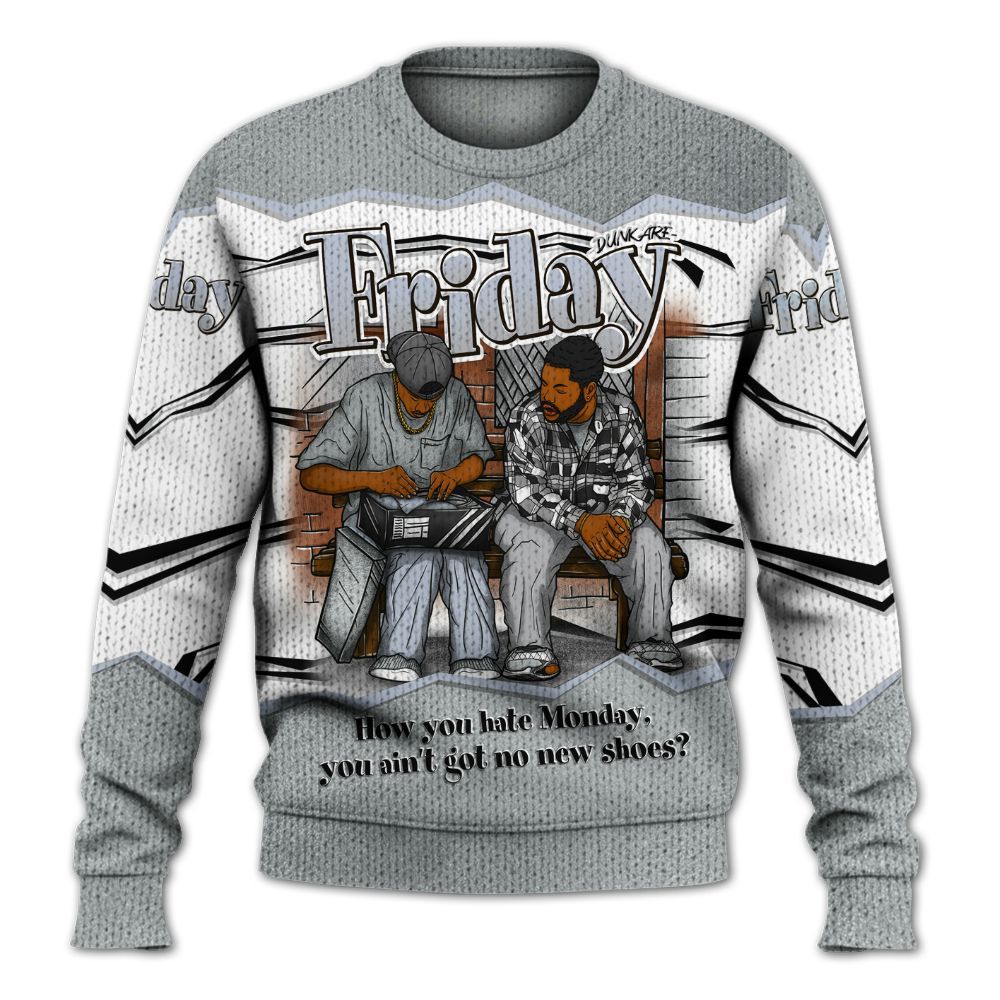Sweater To Match White Metallic 2026 5s - Friday Movie 90s TV Graphic