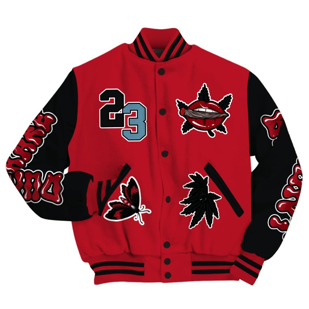 Varsity Jacket To Match Retro Raging Bull 5s - Bluntz Unique All Over Print