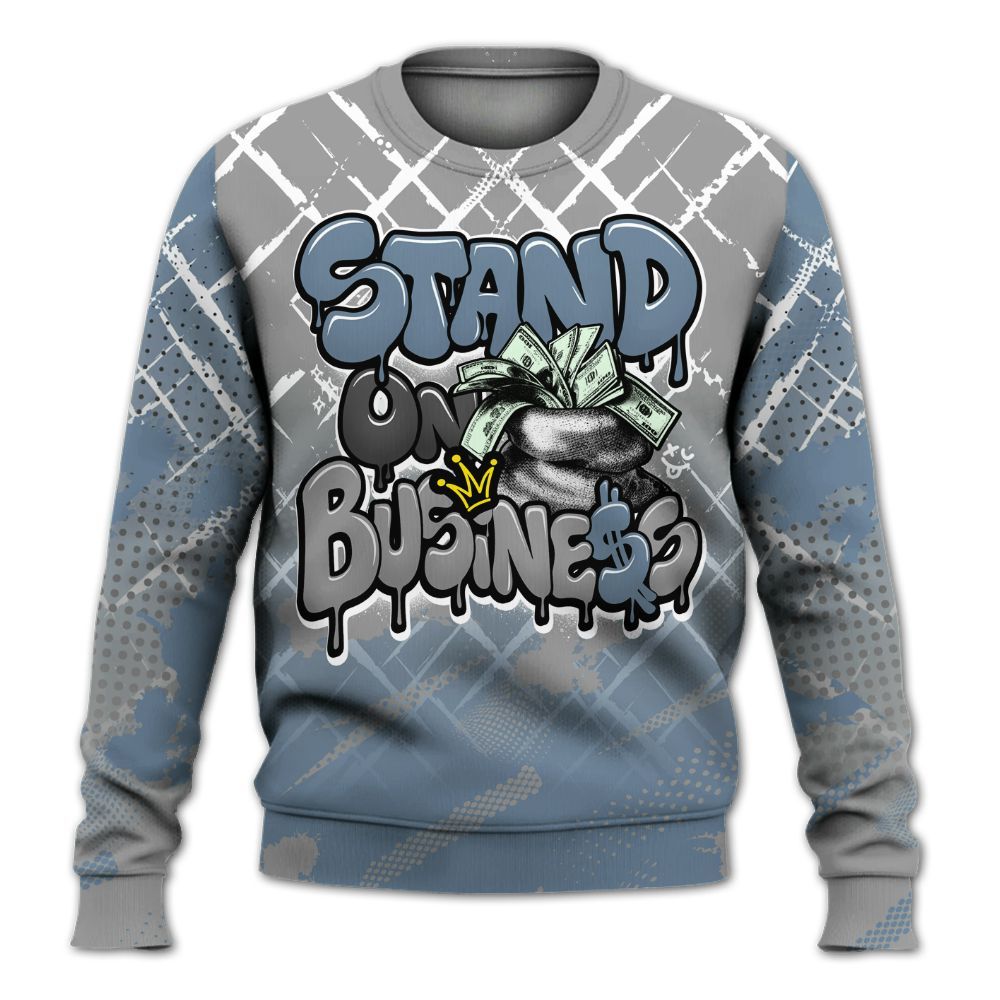 Sweatshirt To Match Black Chrome 6s - Halftone Stand Business Dripping All Over Print