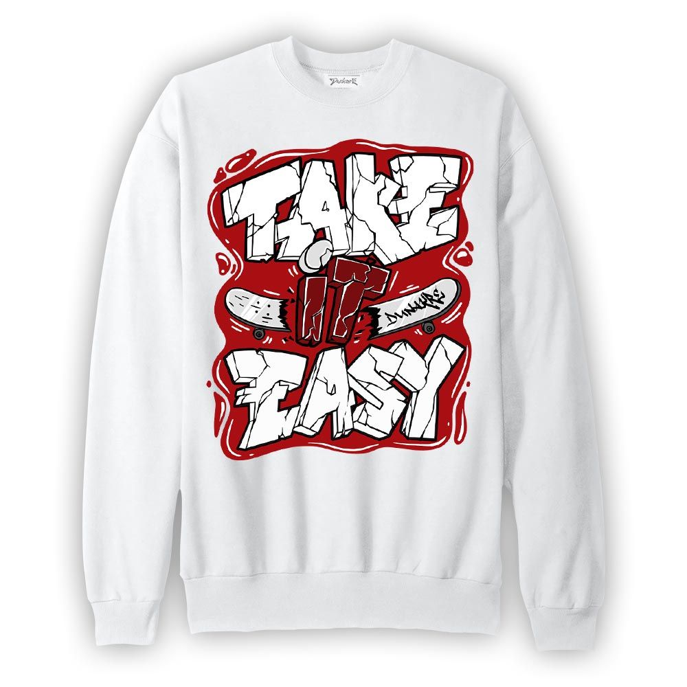 Sweatshirt To match Red Taxi 12s Sweatshirt - Take It Easy Graffiti 2 Unisex