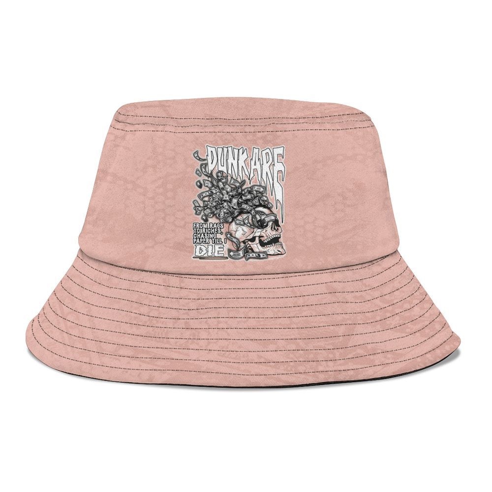 Bucket Hat To Match Dunk Low Pink Velvet - From Rags To Riches Graphic