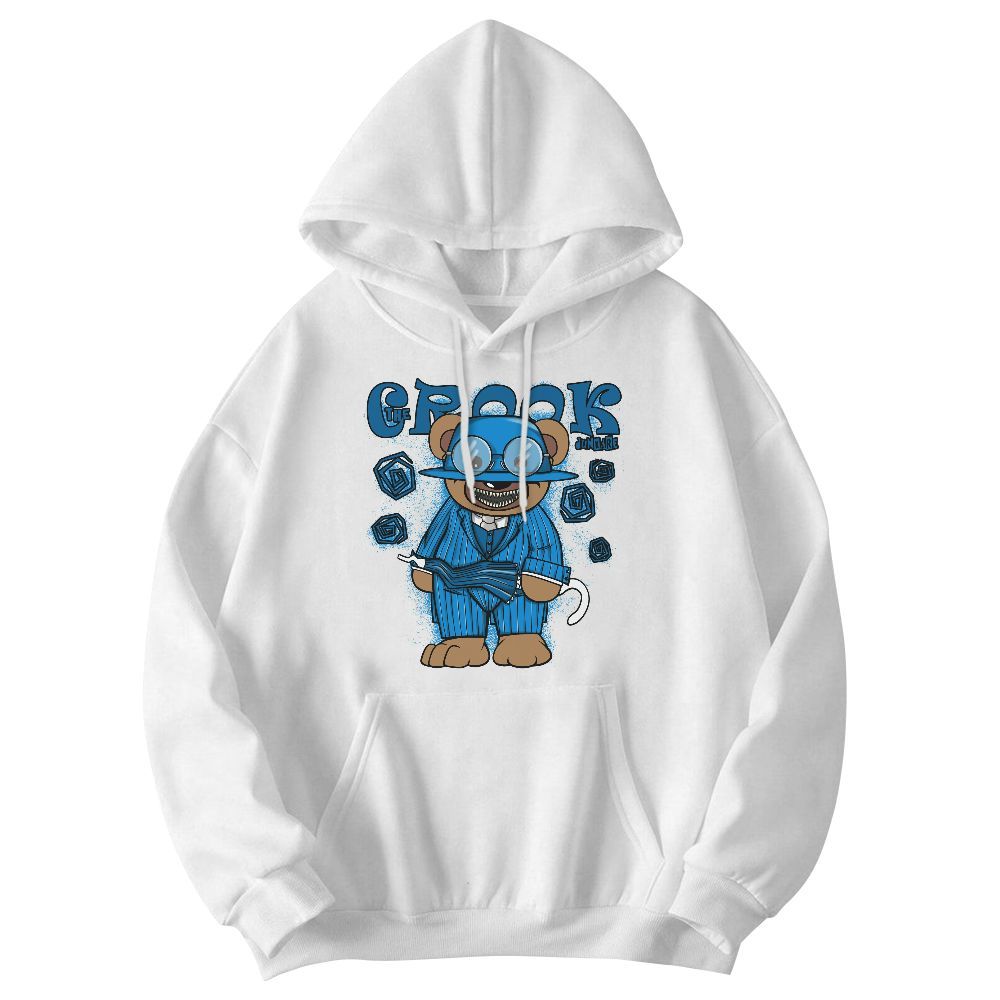 Sweatshirt To Match Military Blue 4s - Swindler Bear Graphic