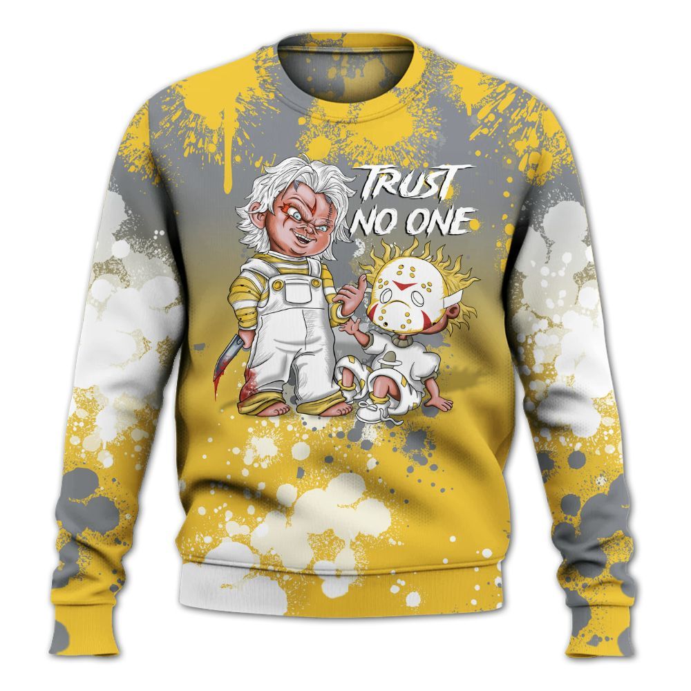 Sweatshirt To Match Retro Tokyo 5s, Trust No One Scary All Over Print