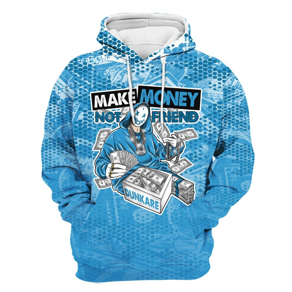 Hoodie To Match Powder Blue 9s - Make Moneys Unique All Over Print