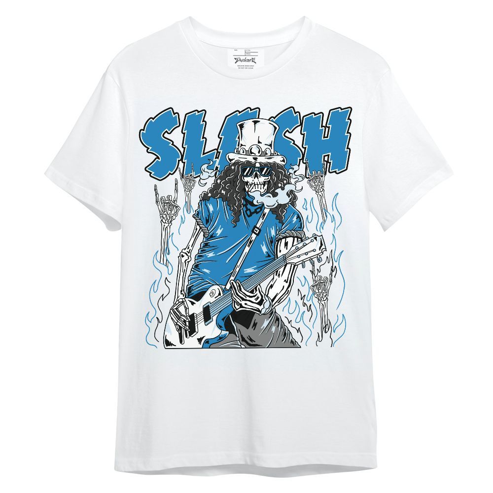 Shirt To Match Retro University Blue 9s - Slash Skeleton Unisex Shirt