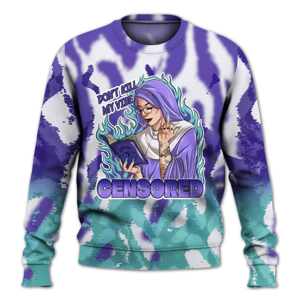 Sweatshirt To Match Low Hornets 1s - Censoredz Burn All Over Print