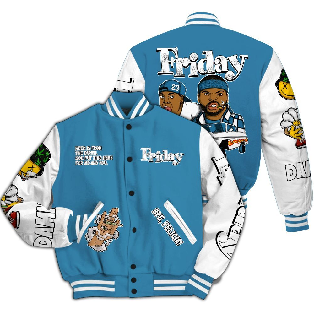 Varsity Jacket To Match High OG UNC Reimagined 1s Shirt, Friday Sneaker Stress Style All Over Print