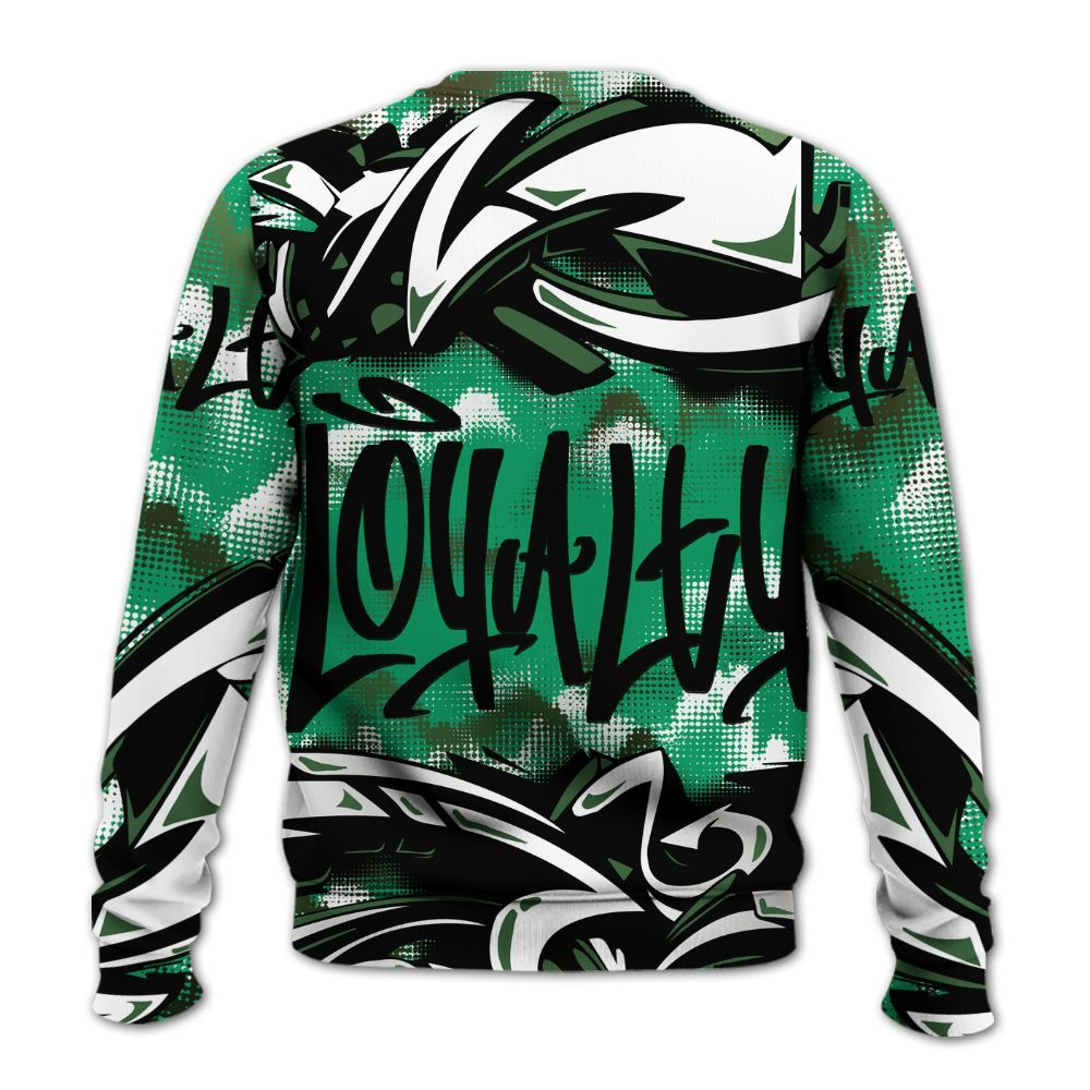 Sweatshirt To Match Foamposite Pro Pine Green 2025 - Loyalty Out Value Graffiti All Over Print