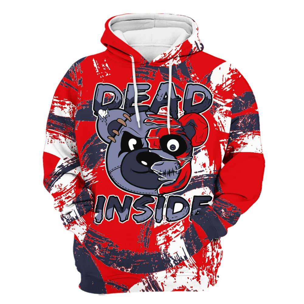 Hoodie To Match Low OG Howard Bison 1s - Lifeless Bear Circle Slpash All Over Print